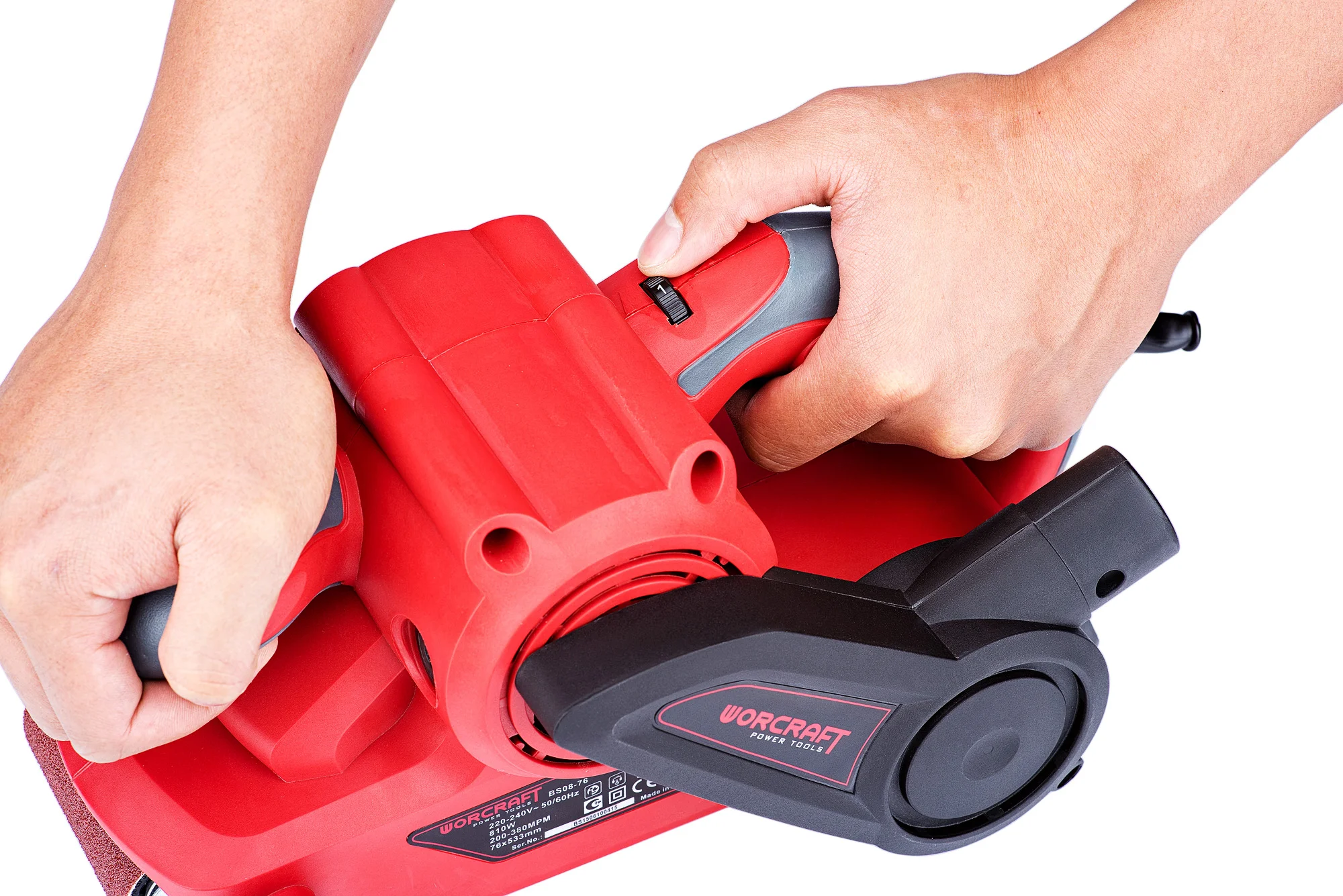 Slefuitor cu banda Worcraft BS08-76