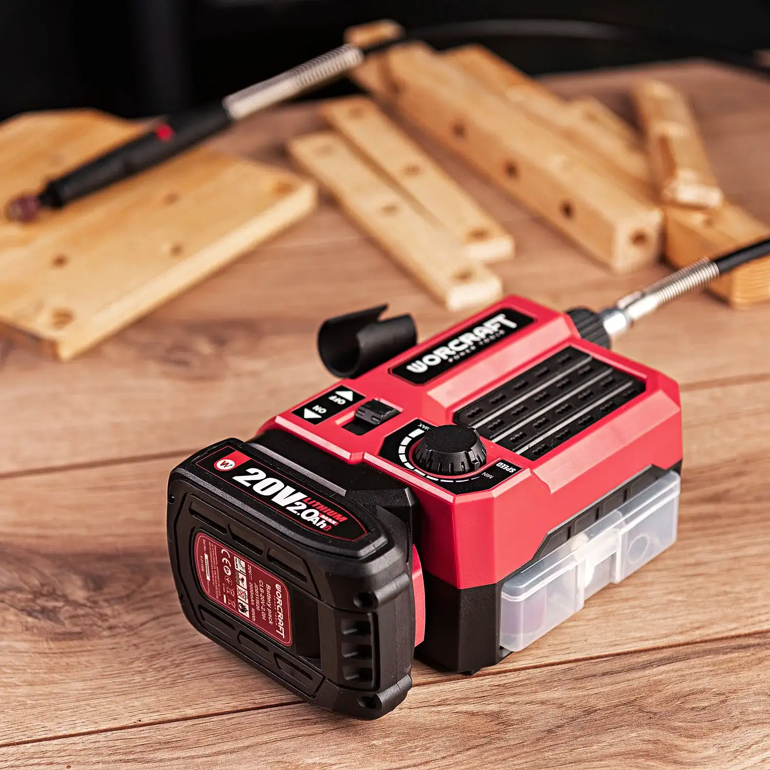 Aparat de gravat cu acumulator Worcraft CEMG-S20Li