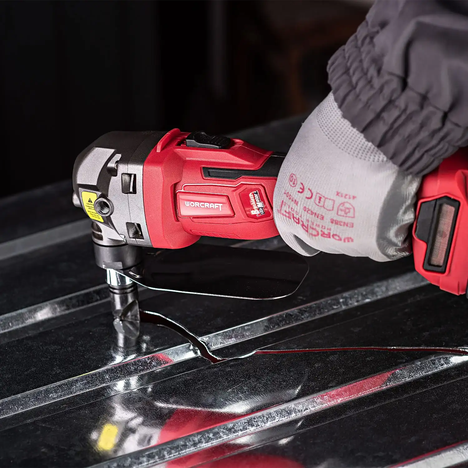 Foarfeca electrica pentru tabla cu acumulator Worcraft CHMN-S20LiB