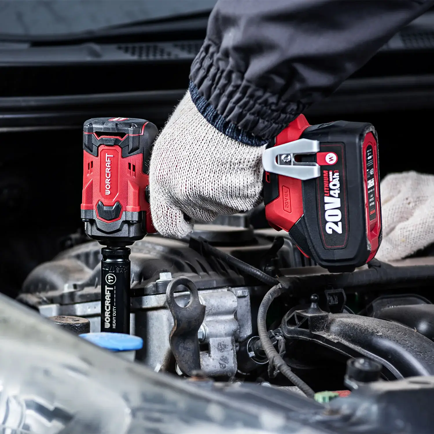 Masina de insurubat cu impact cu acumulator Worcraft CIW-S20LiBM-450