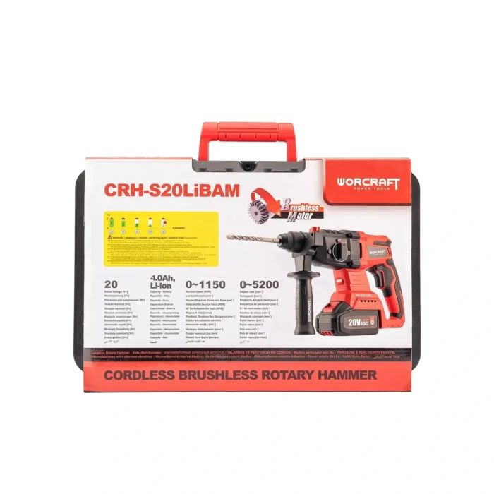 Ciocan rotopercutor cu acumulator Worcraft CRH-S20LiBAM