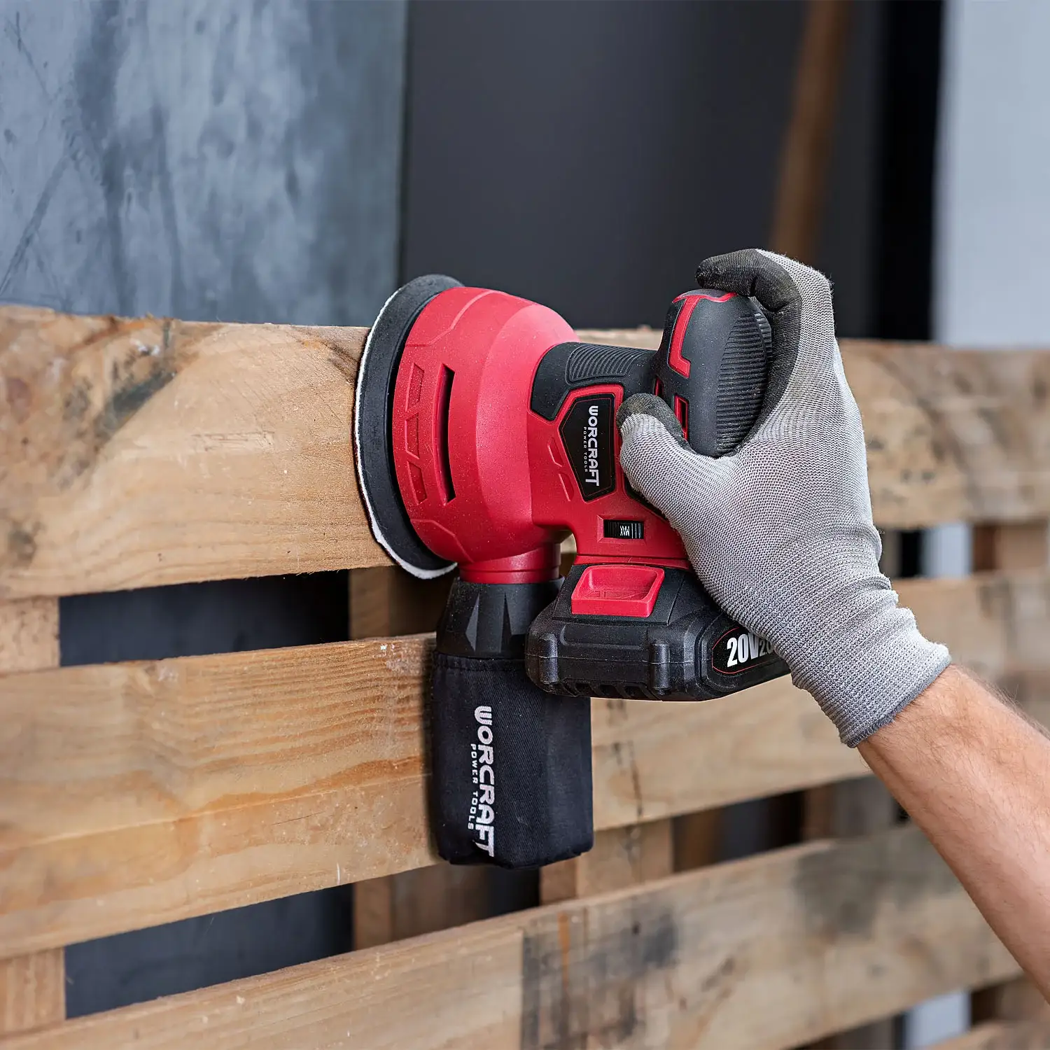 Slefuitor orbital cu acumulator Worcraft CRS-S20Li