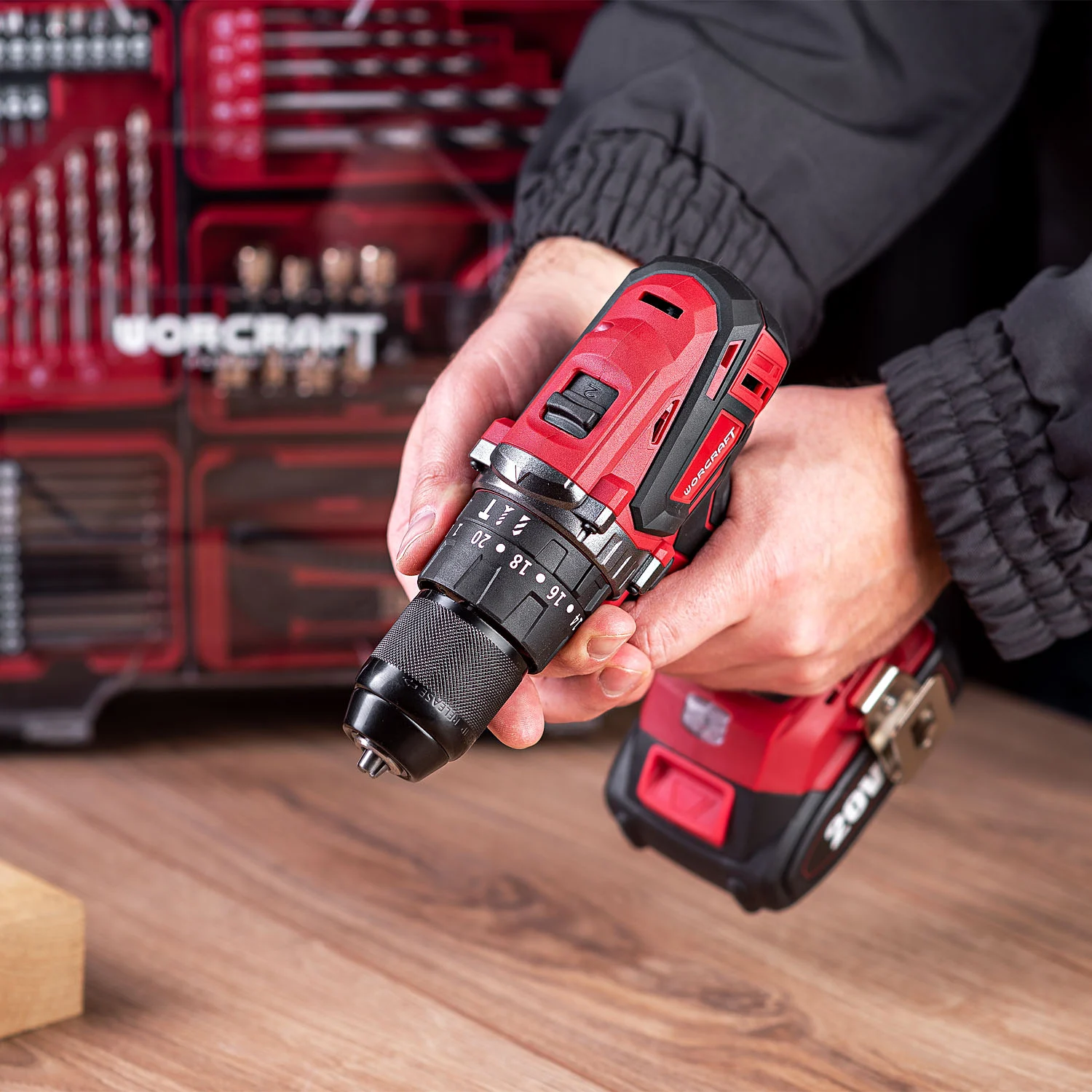 Masina de gaurit si insurubat cu acumulator Worcraft CHD-S20LiBAC