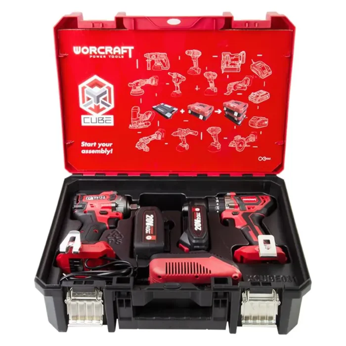 Set scule electrice cu acumulator Worcraft XCUBE031