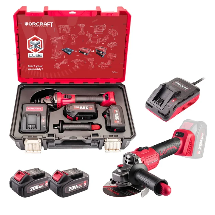 Polizor unghiular cu acumulator Worcraft XCUBE003 - imagine 3